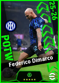 Federico Dimarco eFootball 2026 player card, 94 OVR LMF