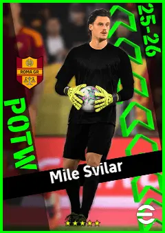 Mile Svilar eFootball 2026 player card, 94 OVR GK