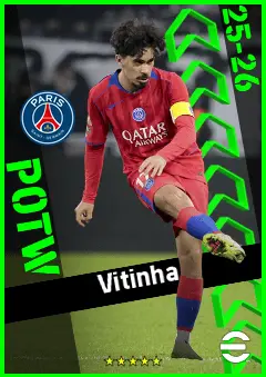 Vitinha eFootball 2026 player card, 95 OVR DMF