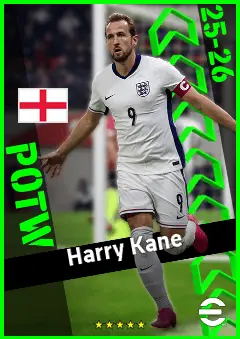 Harry Kane eFootball 2026 player card, 96 OVR CF