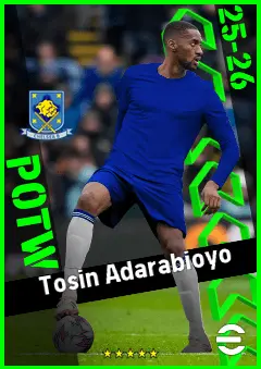 Tosin Adarabioyo eFootball 2026 player card, 93 OVR CB
