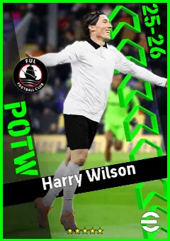 Harry Wilson eFootball 2026 player card, 93 OVR RMF
