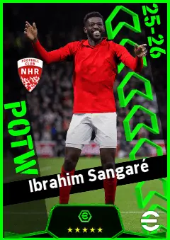 Ibrahim Sangaré eFootball 2026 player card, 93 OVR DMF