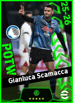 Gianluca Scamacca eFootball 2026 player card, 94 OVR CF