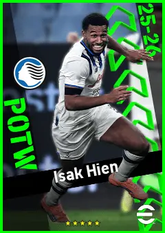 Isak Hien eFootball 2026 player card, 92 OVR CB