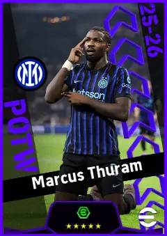 Marcus Thuram eFootball 2026 player card, 94 OVR CF