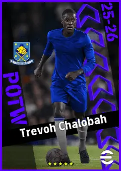 Trevoh Chalobah eFootball 2026 player card, 93 OVR CB