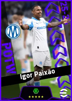 Igor Paixão eFootball 2026 player card, 93 OVR LWF