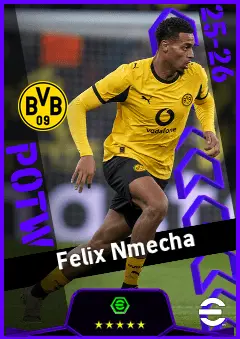 Felix Nmecha eFootball 2026 player card, 93 OVR DMF