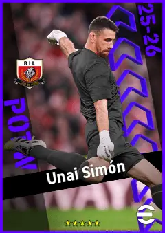 Unai Simón eFootball 2026 player card, 94 OVR GK