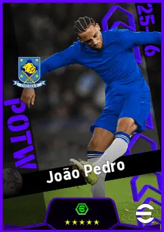 João Pedro eFootball 2026 player card, 94 OVR CF