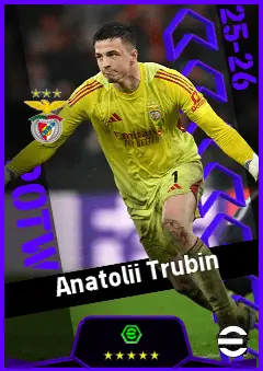 Anatolii Trubin eFootball 2026 player card, 94 OVR GK