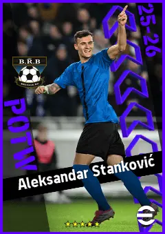 Aleksandar Stanković eFootball 2026 player card, 90 OVR DMF