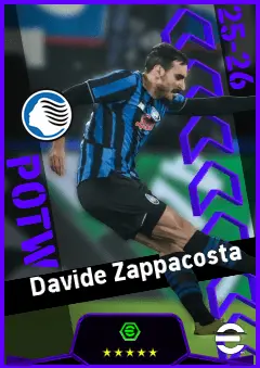 Davide Zappacosta eFootball 2026 player card, 93 OVR RMF