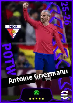 Antoine Griezmann eFootball 2026 player card, 94 OVR CF