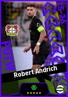 Robert Andrich eFootball 2026 player card, 94 OVR CB