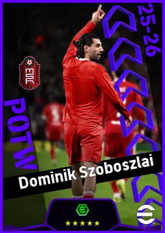 Dominik Szoboszlai eFootball 2026 player card, 95 OVR CMF