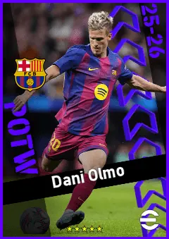 Dani Olmo eFootball 2026 player card, 94 OVR AMF