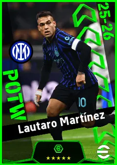 Lautaro Martínez eFootball 2026 player card, 95 OVR CF