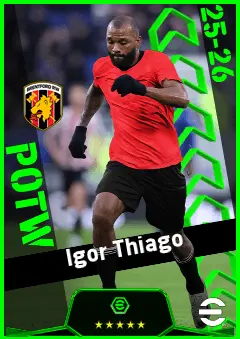 Igor Thiago eFootball 2026 player card, 93 OVR CF