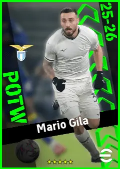 Mario Gila eFootball 2026 player card, 93 OVR CB