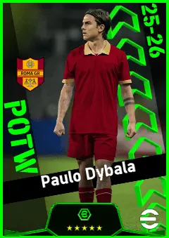 Paulo Dybala eFootball 2026 player card, 94 OVR AMF