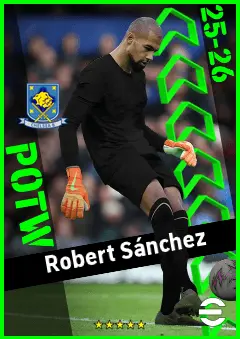 Robert Sánchez eFootball 2026 player card, 93 OVR GK