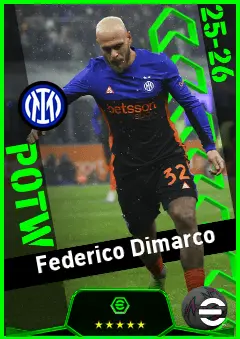 Federico Dimarco eFootball 2026 player card, 94 OVR LMF