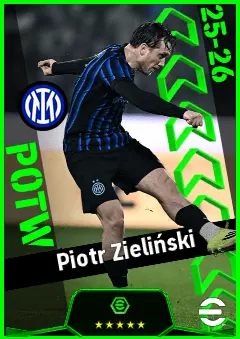 Piotr Zieliński eFootball 2026 player card, 93 OVR CMF