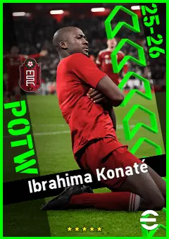 Ibrahima Konaté eFootball 2026 player card, 96 OVR CB