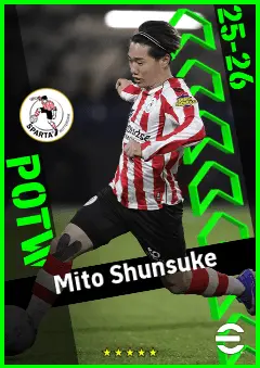 Mito Shunsuke eFootball 2026 player card, 92 OVR LMF