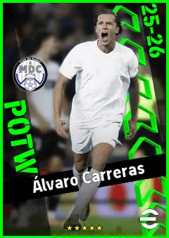 Álvaro Carreras eFootball 2026 player card, 94 OVR LB