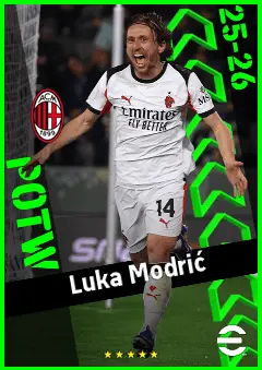 Luka Modrić eFootball 2026 player card, 94 OVR DMF