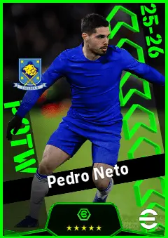 Pedro Neto eFootball 2026 player card, 94 OVR AMF