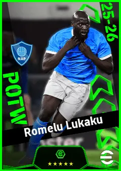 Romelu Lukaku eFootball 2026 player card, 94 OVR CF