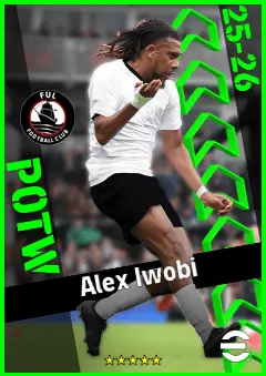 Alex Iwobi eFootball 2026 player card, 93 OVR CMF