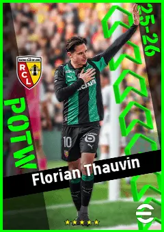 Florian Thauvin eFootball 2026 player card, 93 OVR AMF