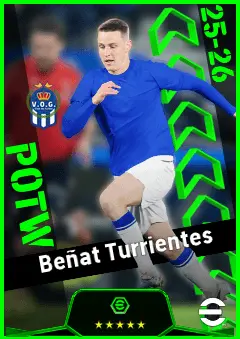 Beñat Turrientes eFootball 2026 player card, 92 OVR DMF
