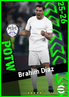Brahim Díaz eFootball 2026 player card, 94 OVR CF
