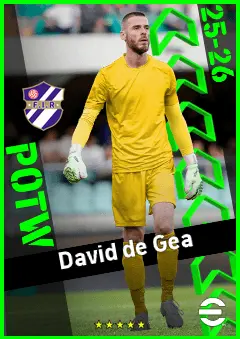David de Gea eFootball 2026 player card, 94 OVR GK