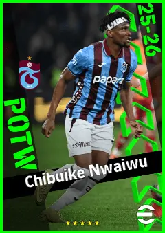 Chibuike Nwaiwu eFootball 2026 player card, 92 OVR CB
