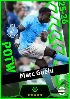 Marc Guéhi eFootball 2026 player card, 94 OVR CB