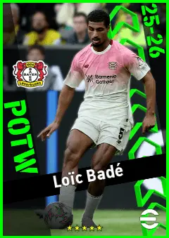 Loïc Badé eFootball 2026 player card, 93 OVR CB