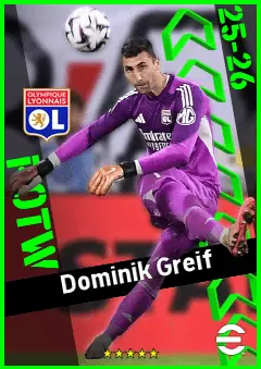 Dominik Greif eFootball 2026 player card, 92 OVR GK