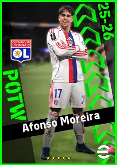 Afonso Moreira eFootball 2026 player card, 92 OVR CF