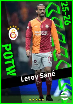 Leroy Sané eFootball 2026 player card, 94 OVR RMF