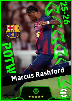 Marcus Rashford eFootball 2026 player card, 94 OVR RWF