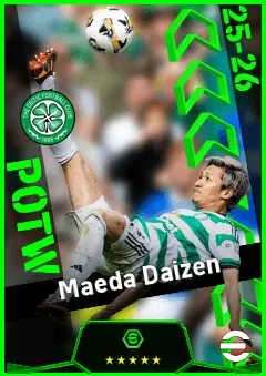 Maeda Daizen eFootball 2026 player card, 93 OVR CF