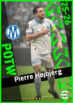 Pierre Højbjerg eFootball 2026 player card, 93 OVR CMF