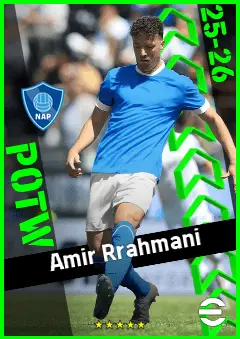 Amir Rrahmani eFootball 2026 player card, 93 OVR CB